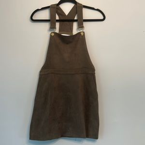 Kittenish Overall Dress